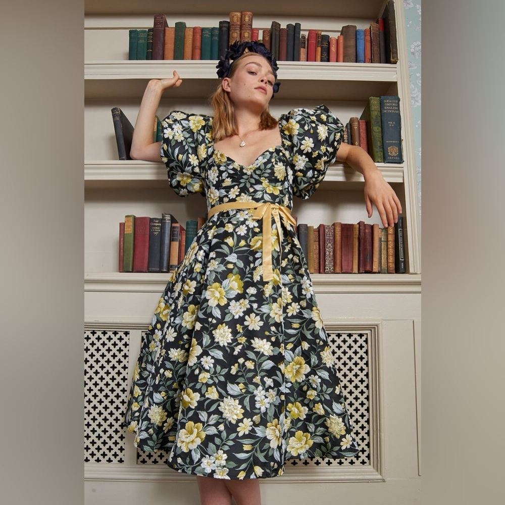 Sister Jane NWT Domestic Jacquard Midi Dress